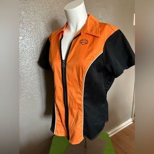 Harley-Davidson Women’s Zip Front Garage Shirt‎ No signs of wear and tear